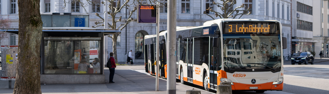 BSU-Bus am Amthausplatz